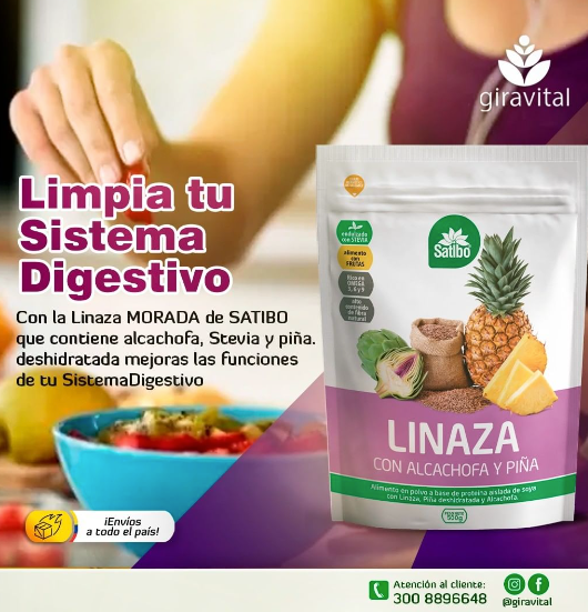 LINAZAS MARCA SATIBO PITAYA, NONI, TE VERDE Y MÁS