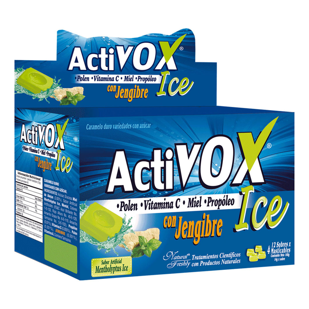 ACTIVOX ICE CON JENGIBRE X 12 SOBRES