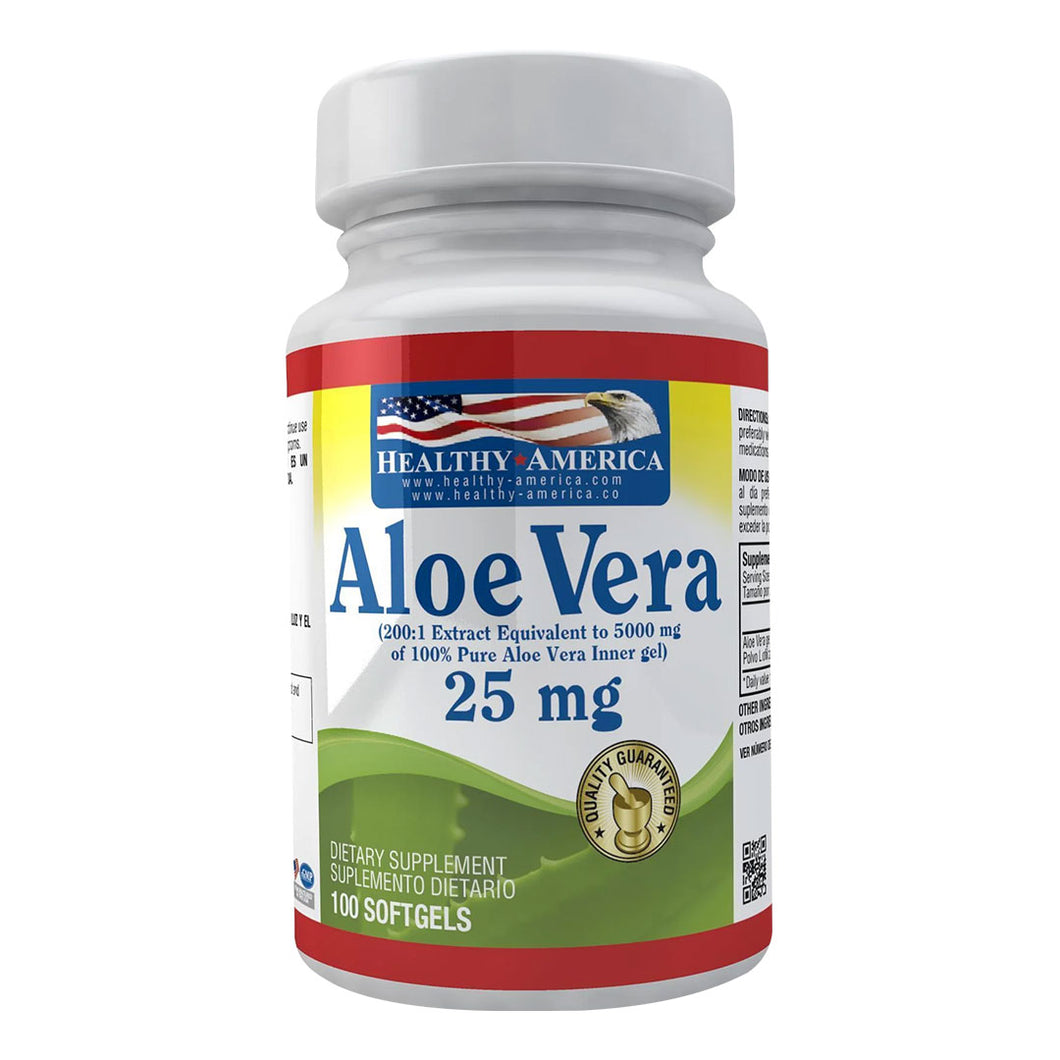 ALOE VERA 25 MG X 100 PERLA HEALTHY