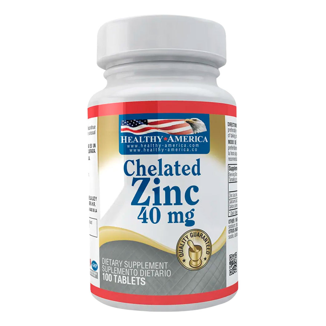 CHELATED  ZINC 40MG X 100 TAB HA