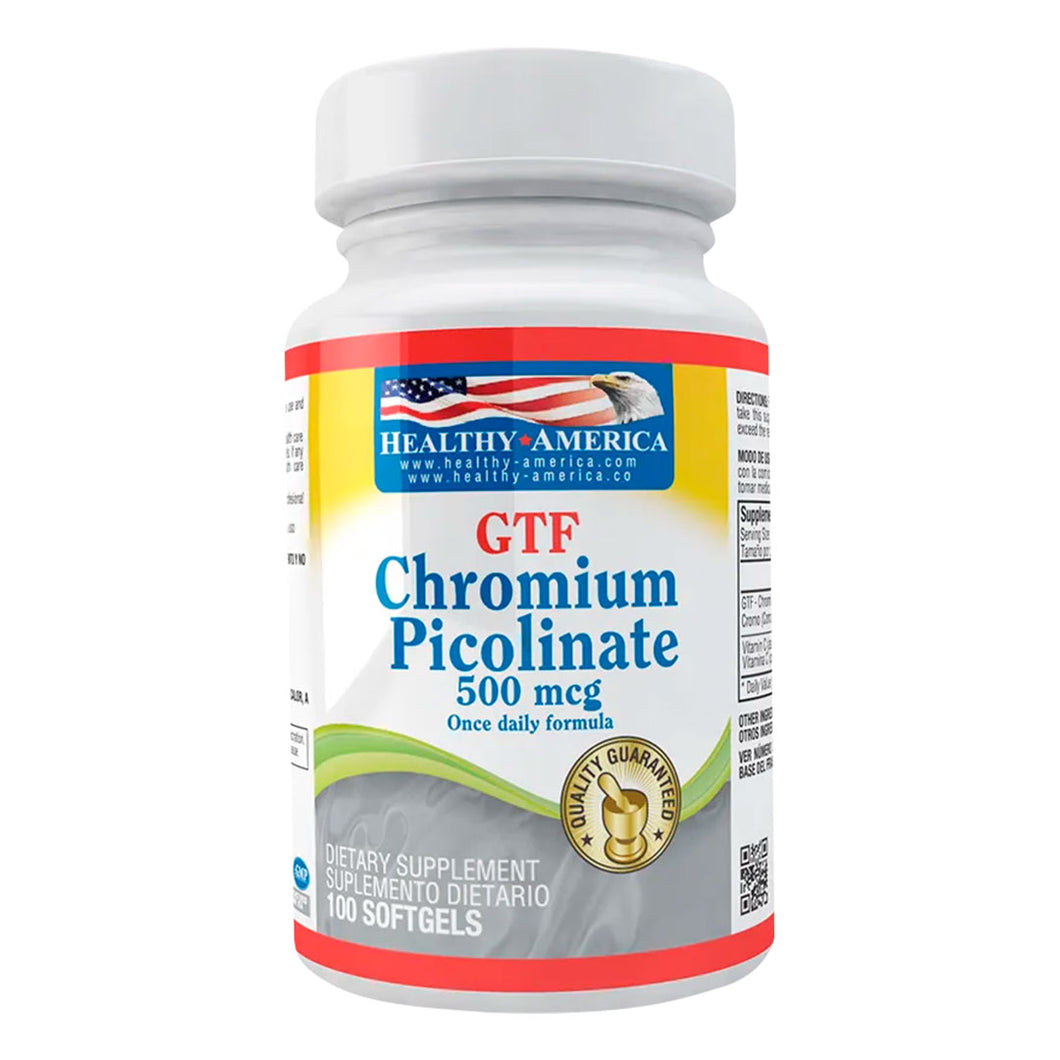 GTF CROMIUM PICOLINATE 500 MG X 100 SOF