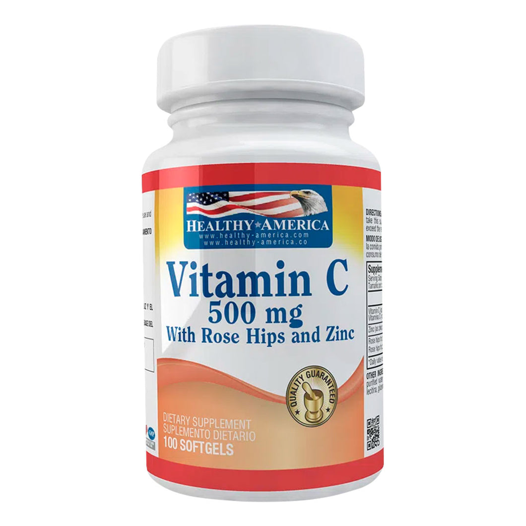 VITAMINA C + HIPE ROSE  500 MG X 100 PERLA HA