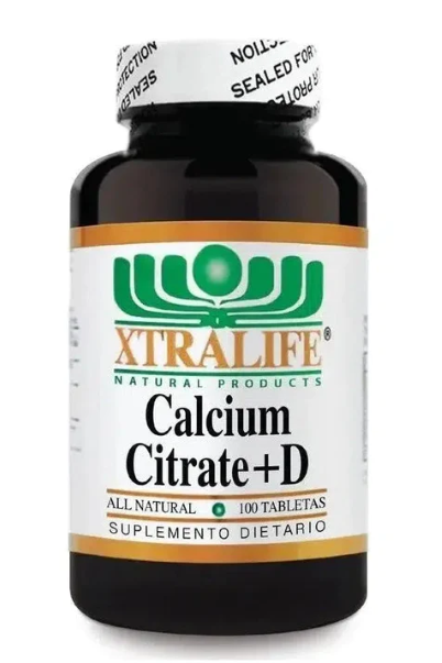 CALCIO CITRATE + D X 100 TABL